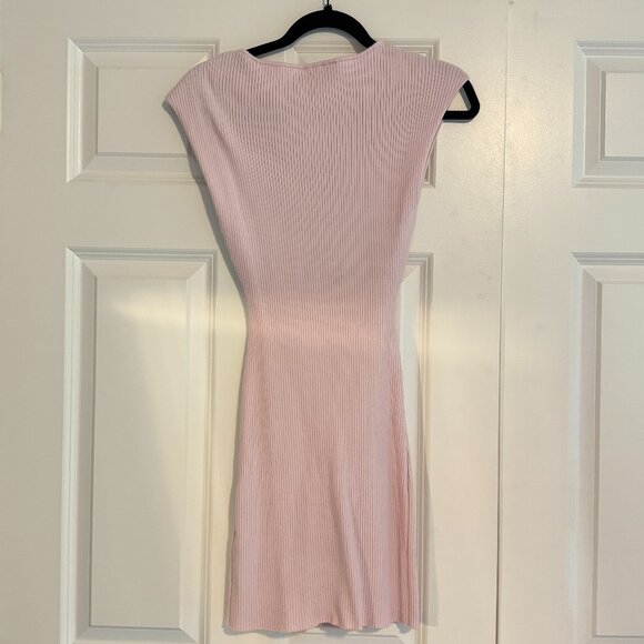 Aritzia Wilfred Cut-out Knit Mini Dress Sz M - Picture 3 of 4